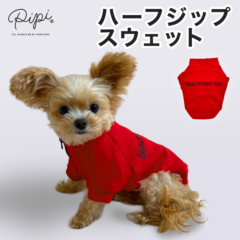 【予約販売・早割限定価格】ハーフジップスウェット レッド