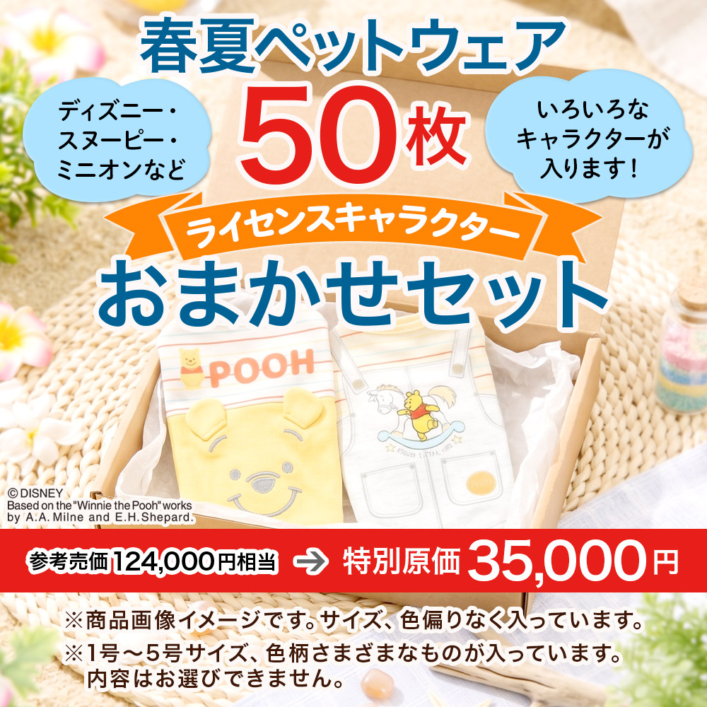 おまかせ春夏ウェア キャラクターアソート（50枚入り）