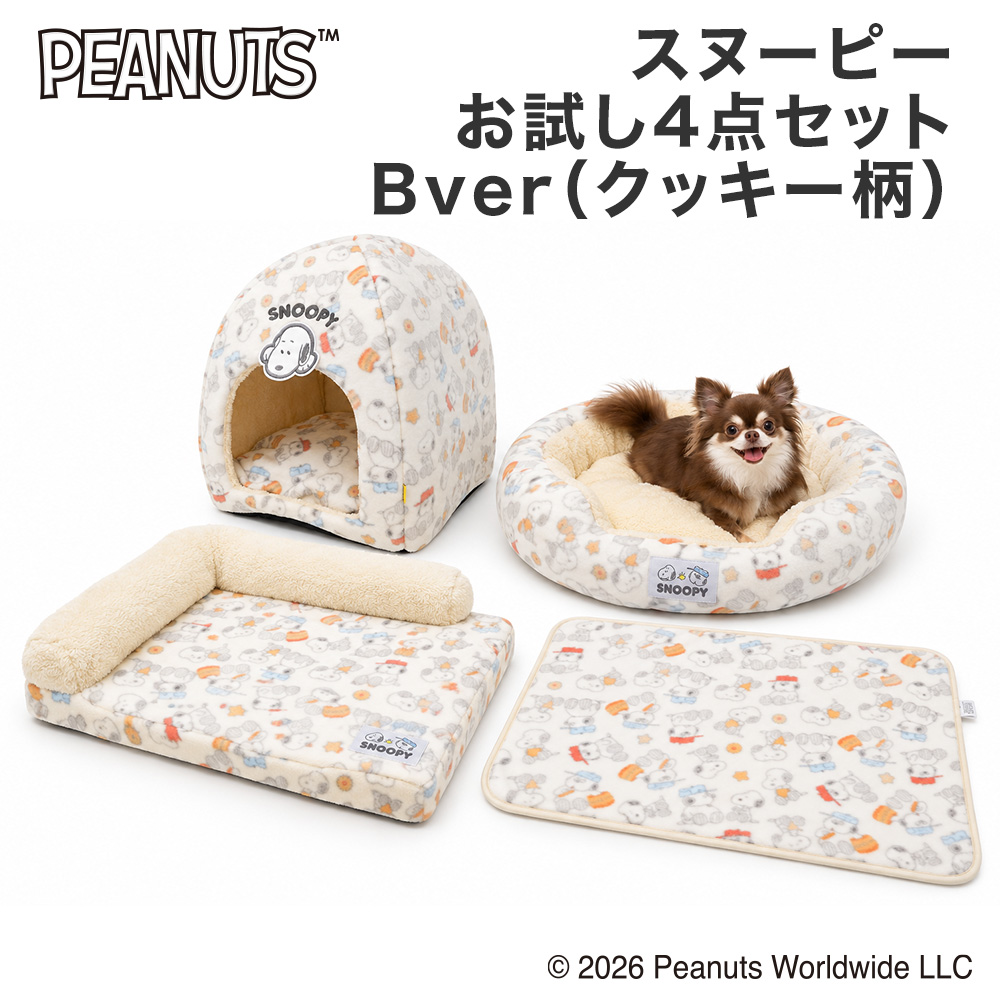 【20％OFF】スヌーピーお試し4点セット Bver（クッキー柄）